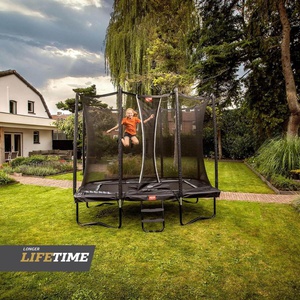Trampoline Regular 280cm FAVORIT ULTIM + Safety Net Comfort Berg Black