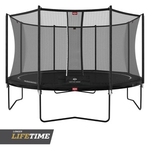 Trampoline Regular 380cm FAVORIT + Safety Net Comfort Berg Black