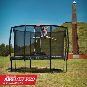 Trampoline Regular 410cm CHAMPION ULTIM + Safety Net DLX XL Berg Grey