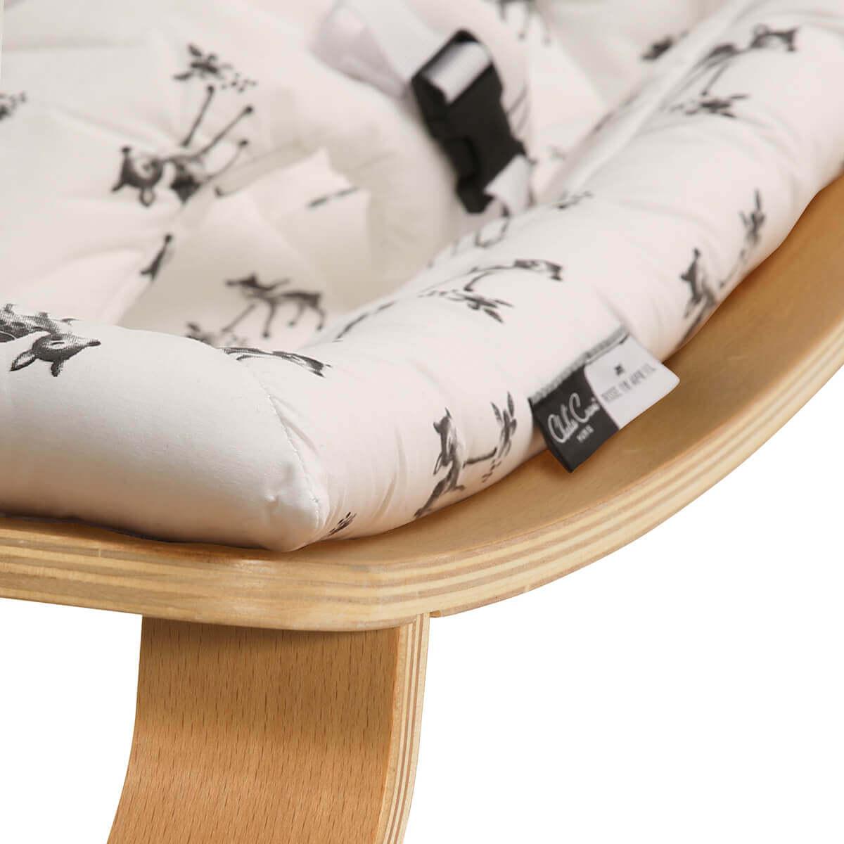 Transat bébé LEVO Charlie Crane hêtre-Fawn