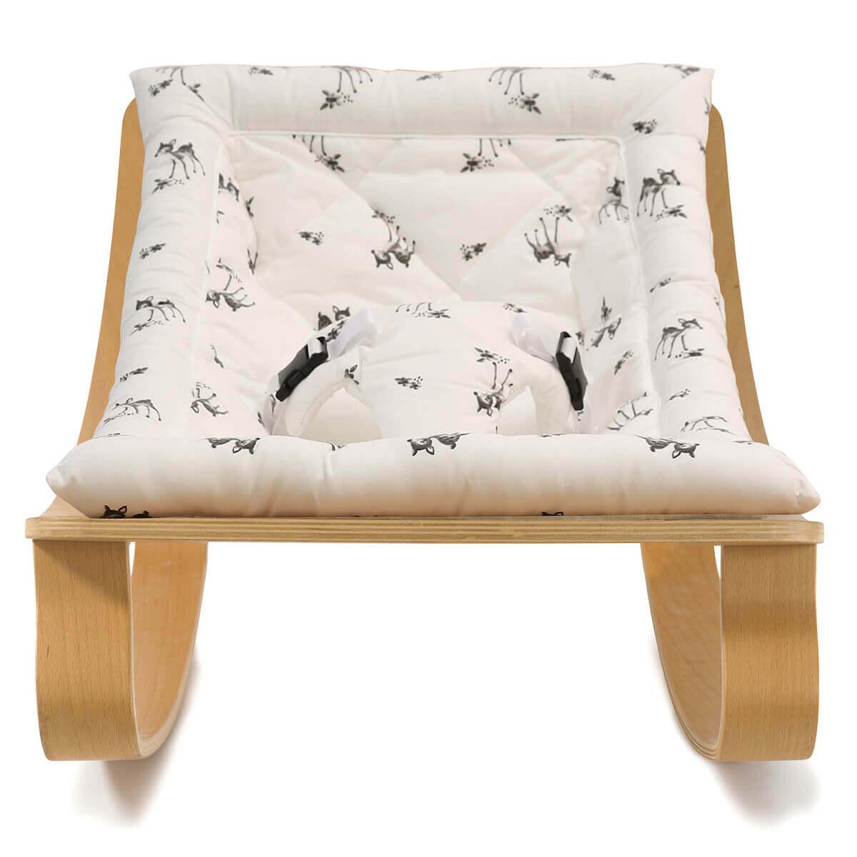 Transat bébé LEVO Charlie Crane hêtre-Fawn