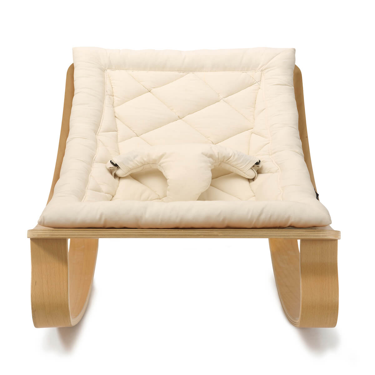 Transat bébé LEVO Charlie Crane hêtre-organic milk