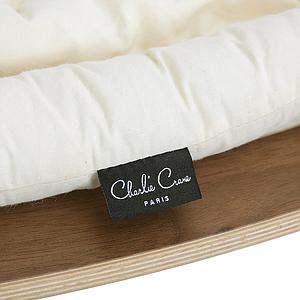 Transat bébé LEVO Charlie Crane noyer-Organic white