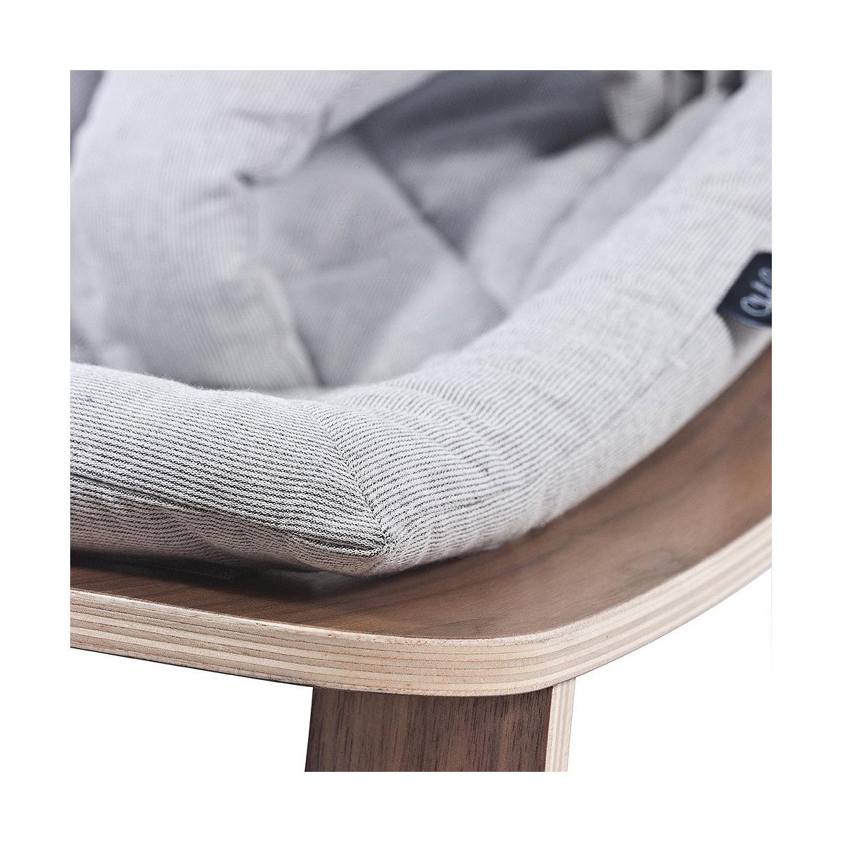 Transat bébé LEVO Charlie Crane walnut-sweet grey