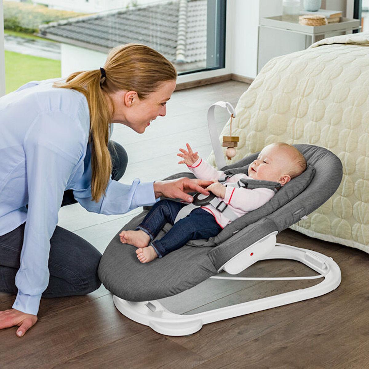 Transat bébé STEPS Stokke blanc-Deep Grey