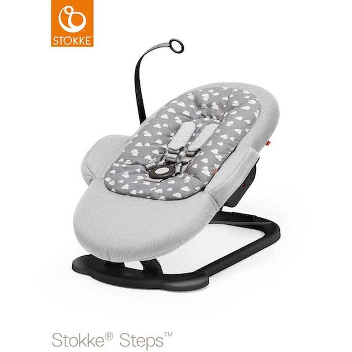 Transat bébé STEPS Stokke noir-gris nuage