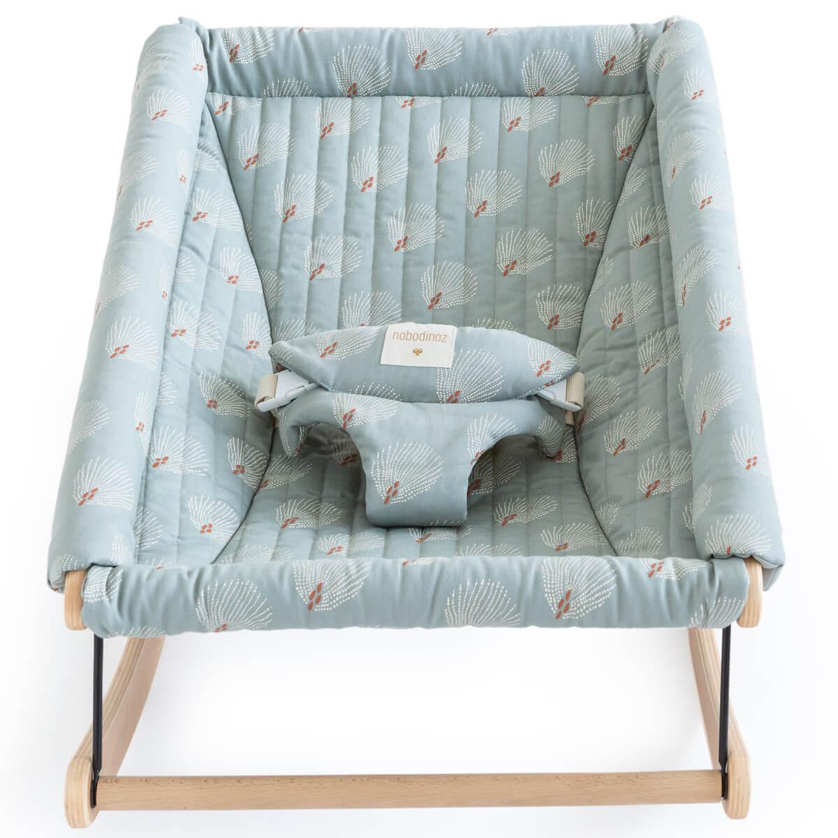 Transat GROWING GREEN Nobodinoz white gatsby-antique green