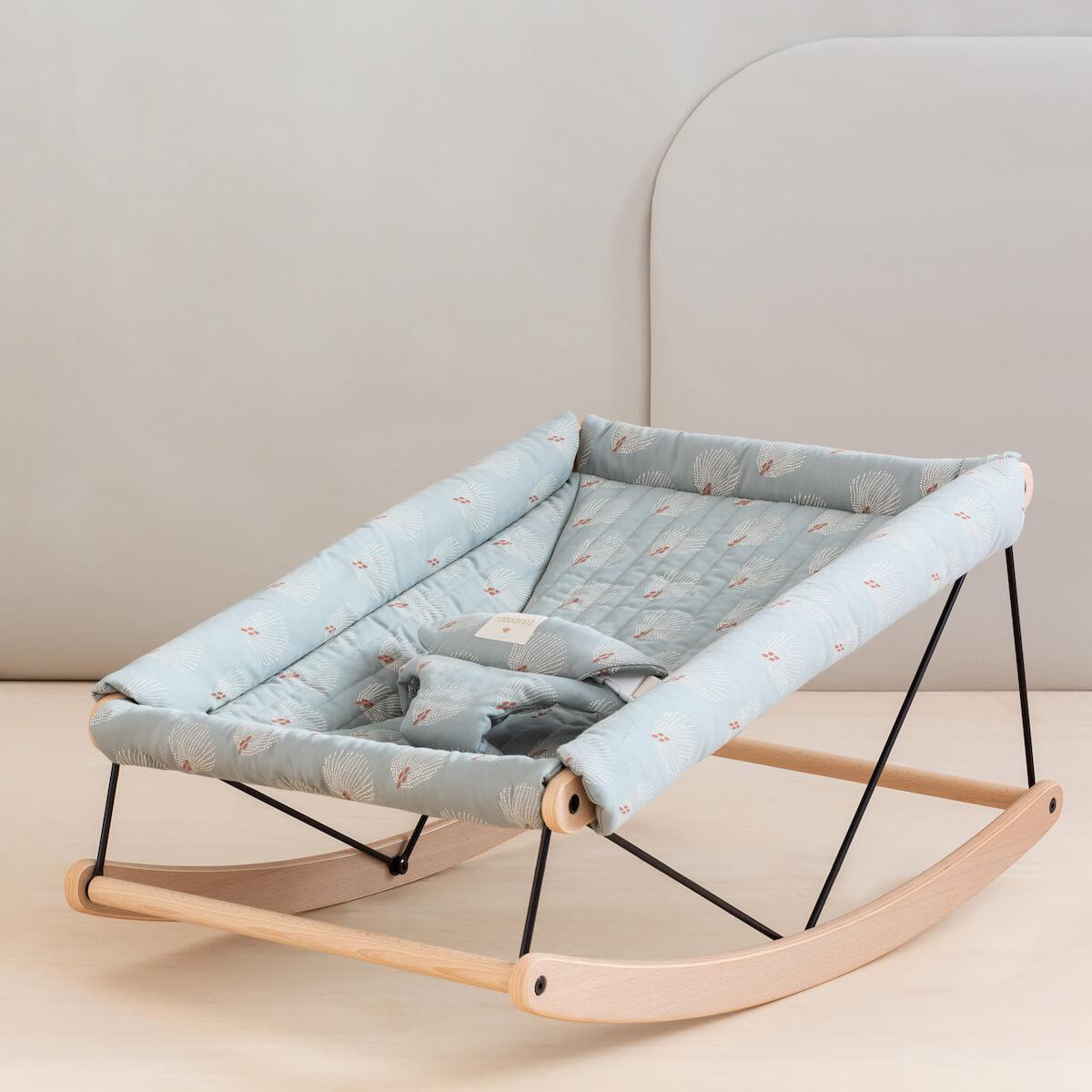 Transat GROWING GREEN Nobodinoz white gatsby-antique green