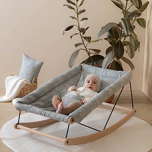 Transat GROWING GREEN Nobodinoz white gatsby-antique green