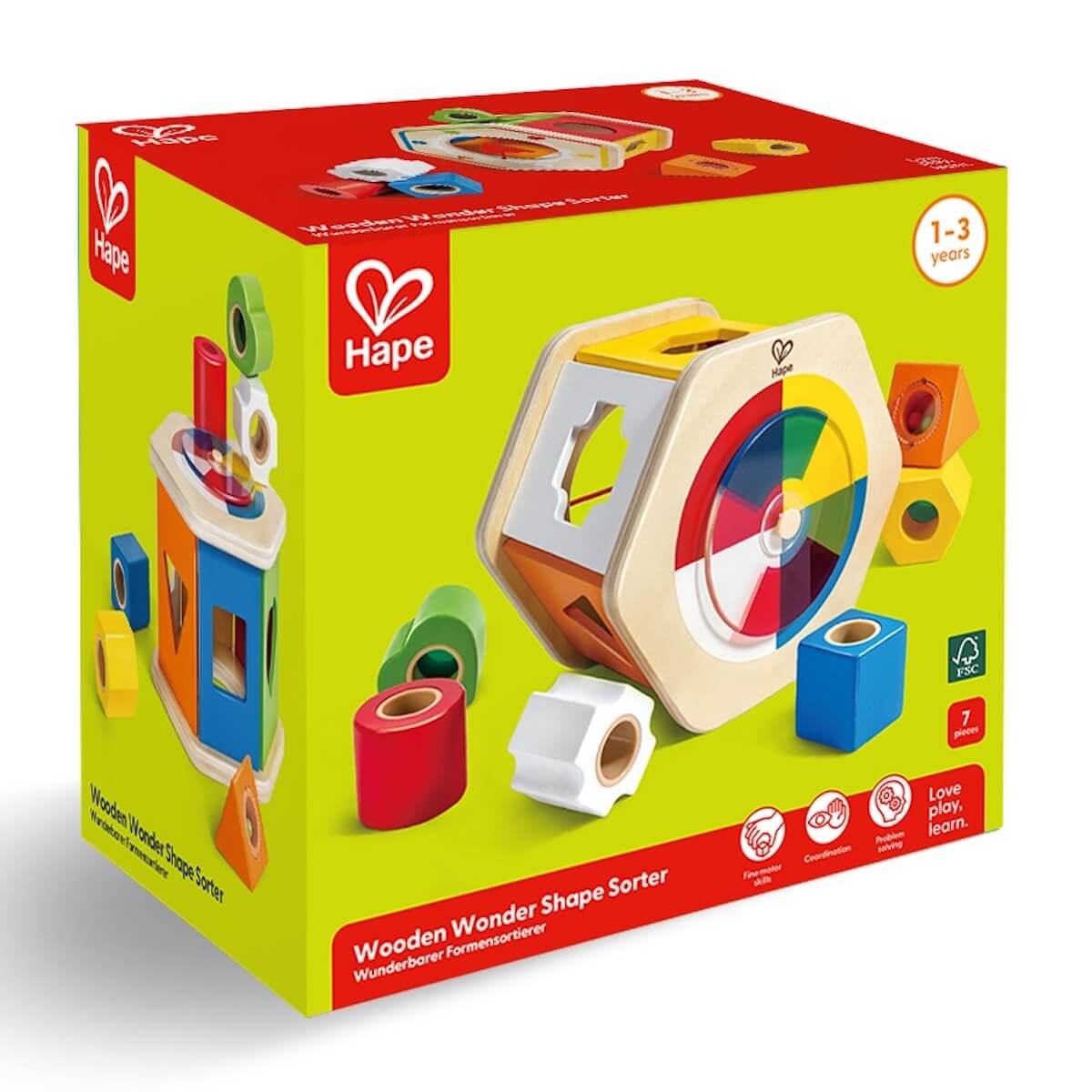 Trieur de formes en bois Hape