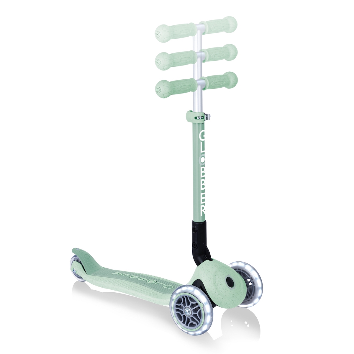 Trottinette Junior Foldable Lights Eco Pistache Globber