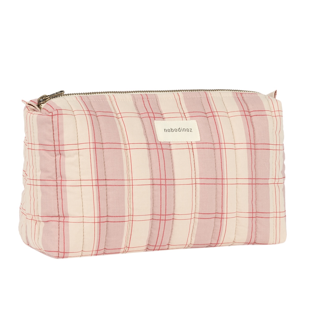 Trousse de toilette 27x17cm STORIES Édition limitée Nobodinoz powder red checks