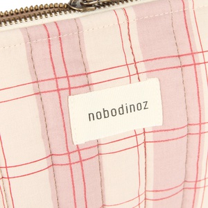 Trousse de toilette 27x17cm STORIES Édition limitée Nobodinoz powder red checks