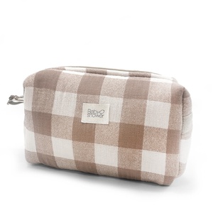 Trousse de toilette CAMILA Babyshower vichy caramel