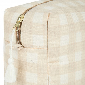 Trousse de toilette imperméable DIVA Nobodinoz Ivory Checks