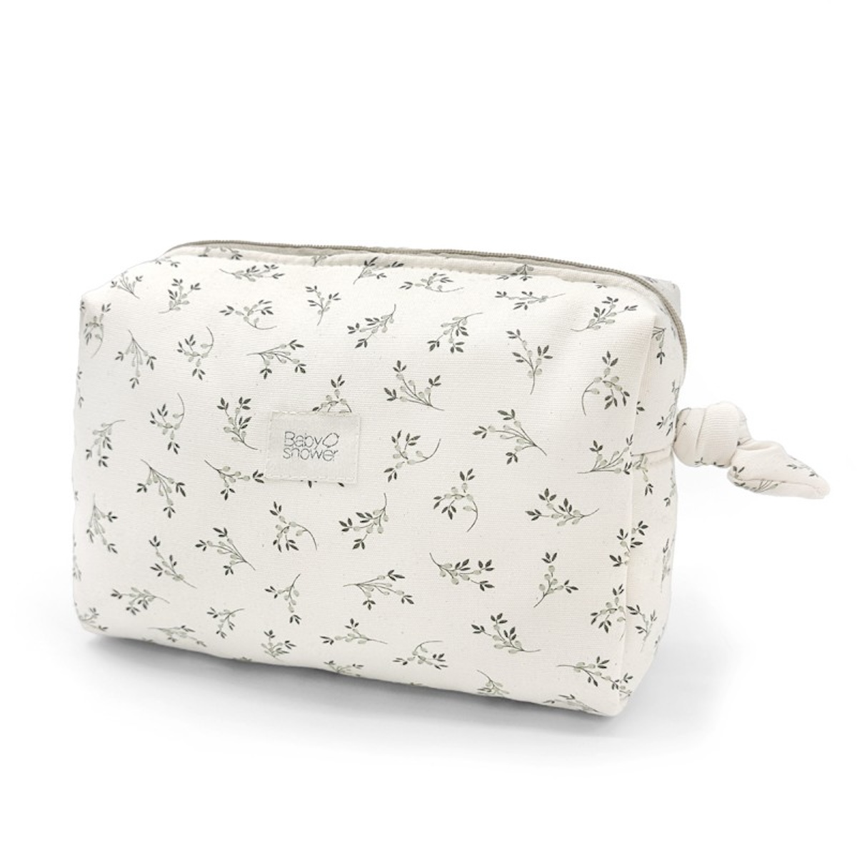 Trousse de toilette SOPHIE Babyshower olive bloom canvas