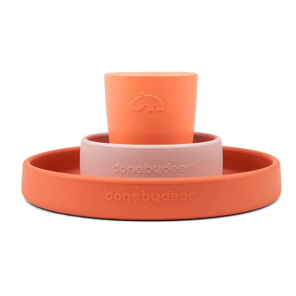 Vaisselle bébé silicone HAPPY CLOUDS Done by Deer Papaya