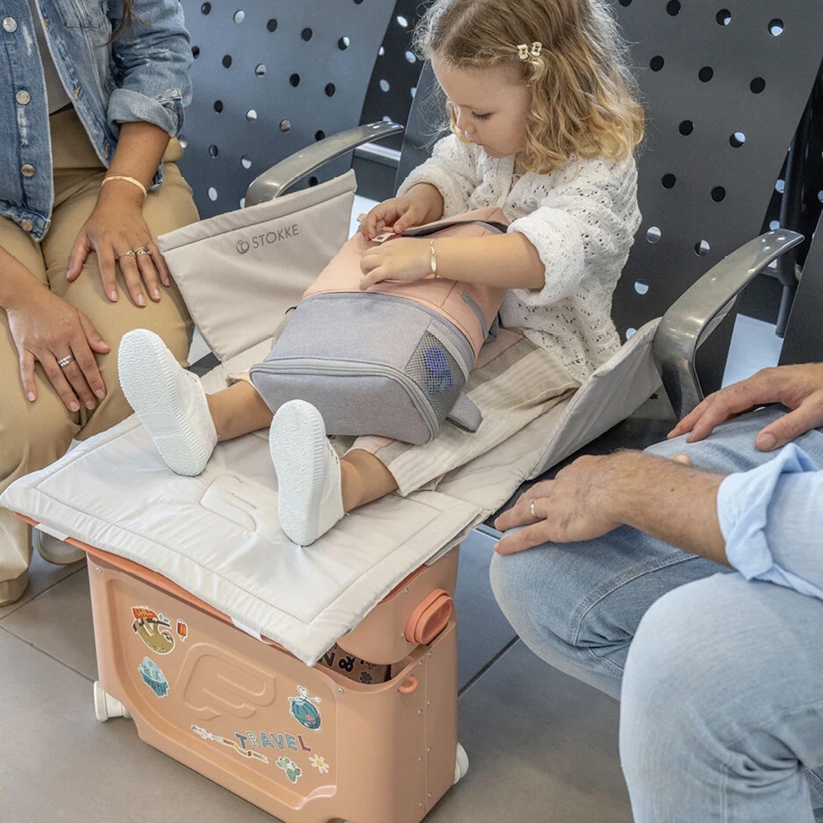 Valise-lit JETKIDS Sokke Coral Pink