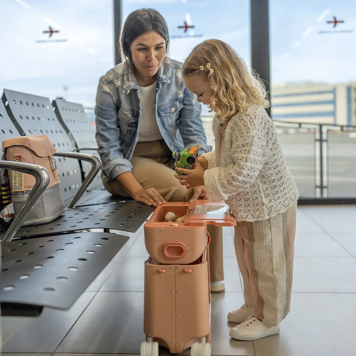 Valise-lit JETKIDS Sokke Coral Pink