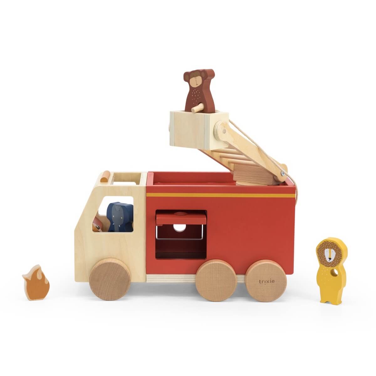Véhicule en bois POMPIER Trixie