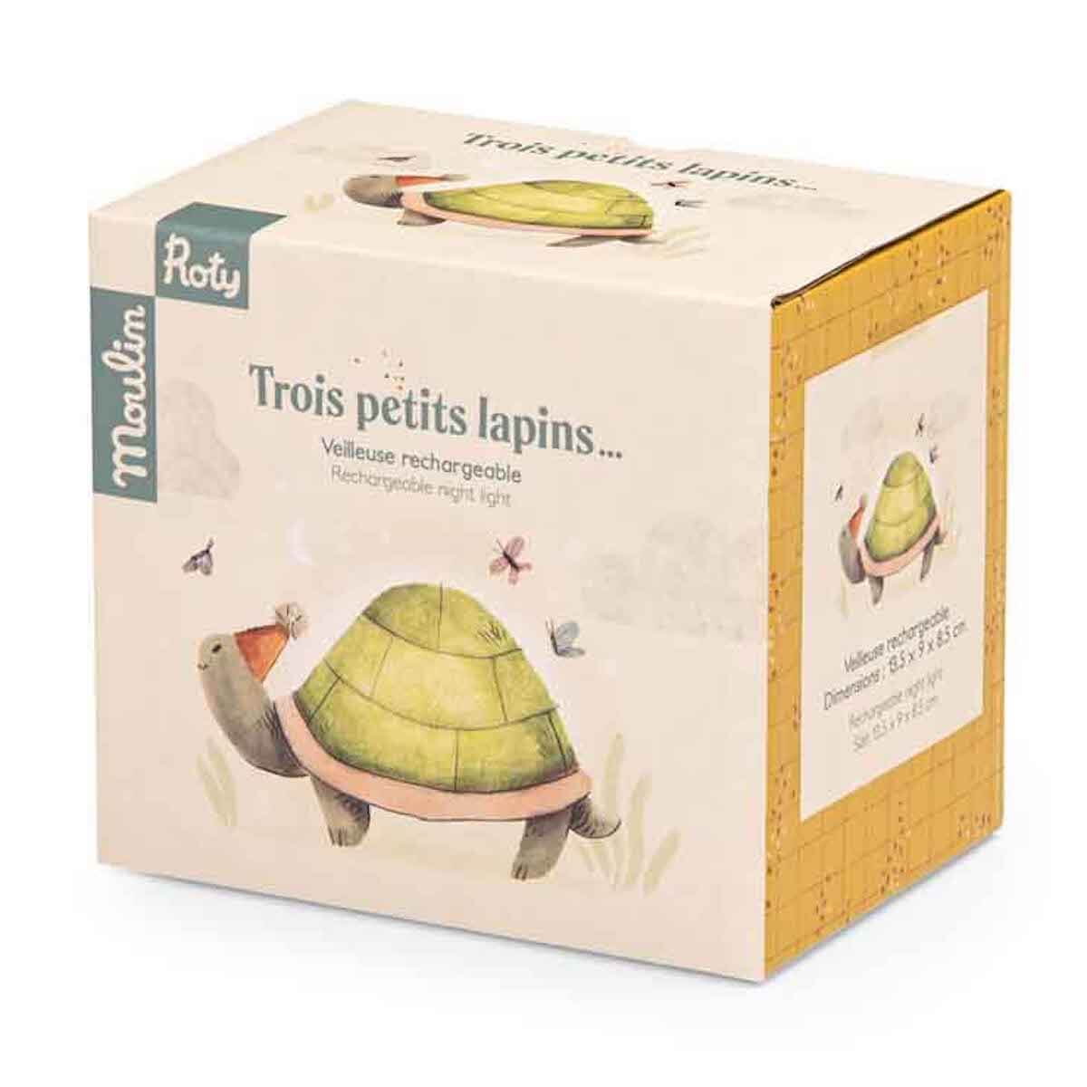 Veilleuse tortue TROIS PETITS LAPINS Moulin Roty