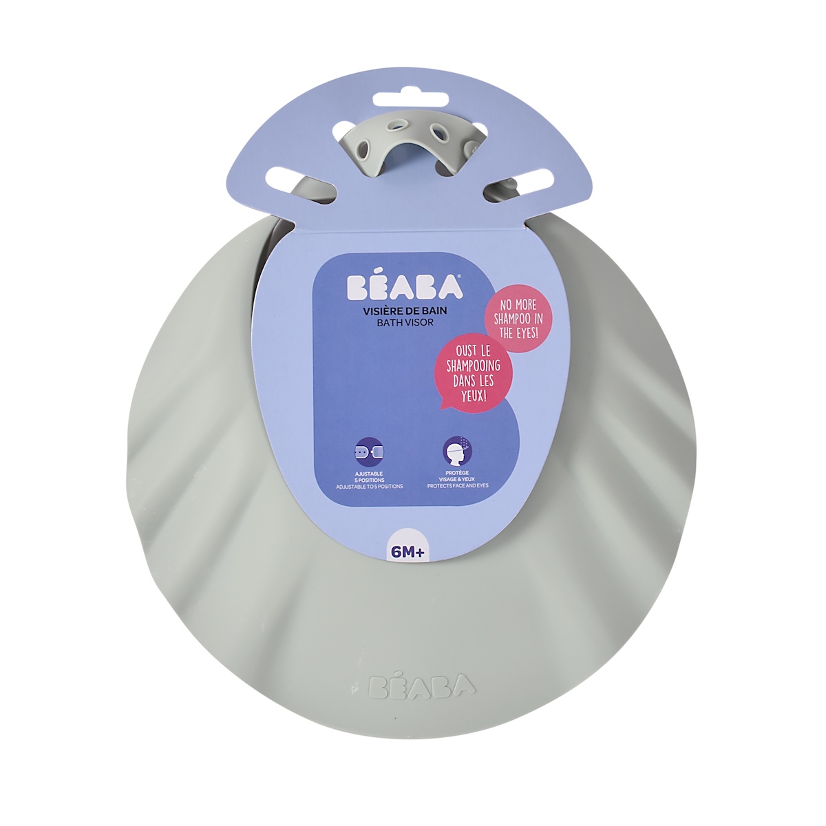 Visera baño silicona Beaba gris