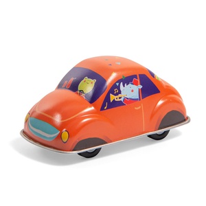 Voiture à friction LES JOUETS METAL Moulin Roty orange