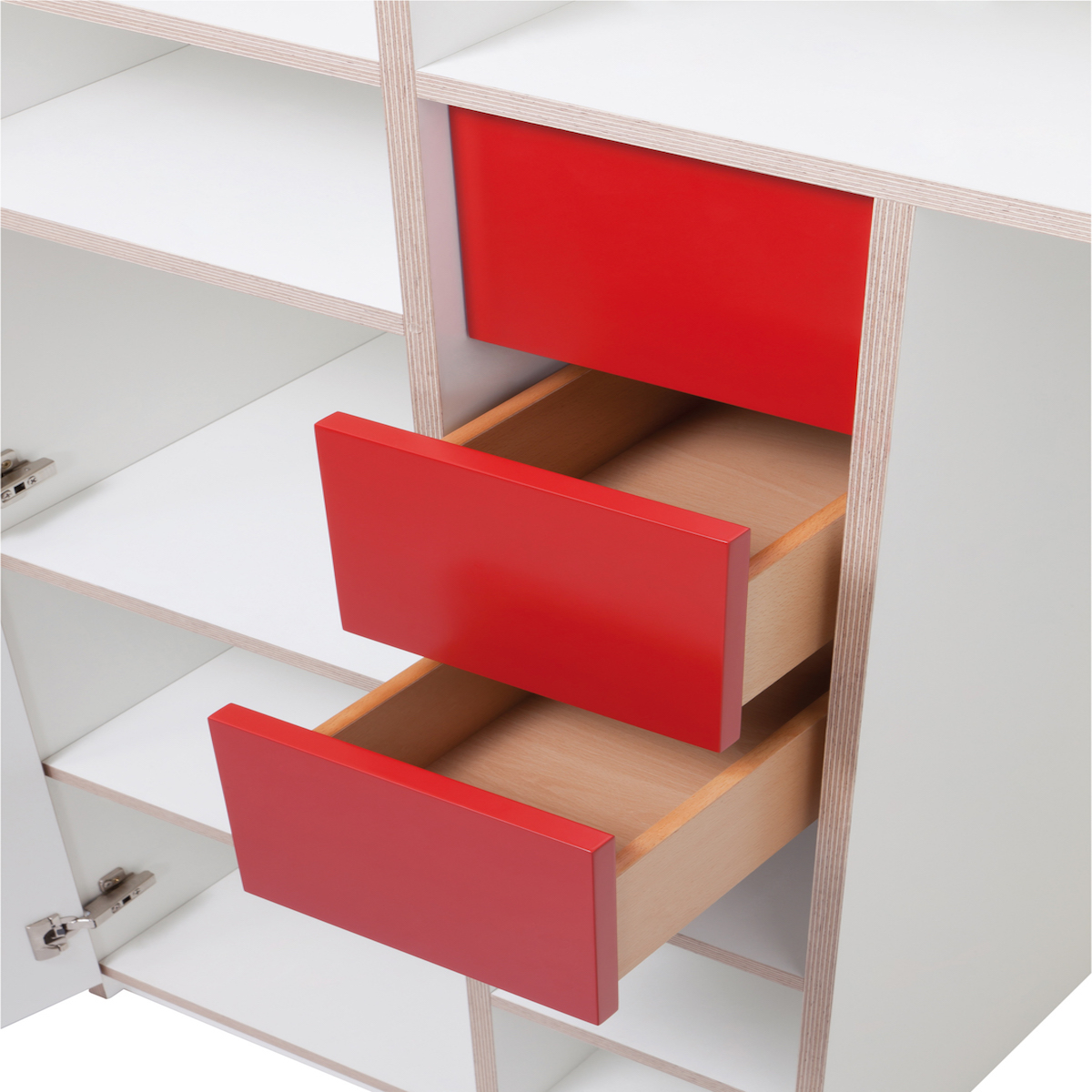 Wardrobe 2 doors PLANE Müller Small Living white