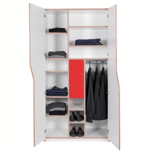 Wardrobe 2 doors PLANE Müller Small Living white