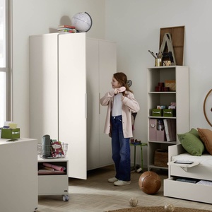 Wardrobe 2D 94,7x194,5x52,4cm SISTER LOU Yuny by Paidi Cashmere beige