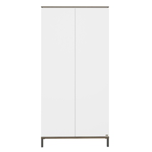 Wardrobe 2D 94,7x196,1x52,7cm LOVELY ALIV Yuny by Paidi off-white dark-walnut