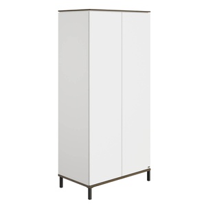 Wardrobe 2D 94,7x196,1x52,7cm LOVELY ALIV Yuny by Paidi off-white dark-walnut