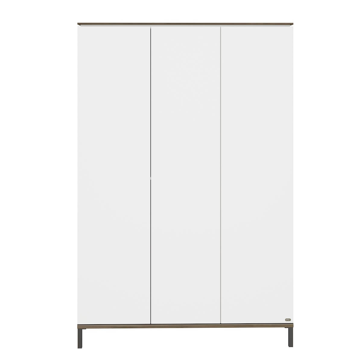 Wardrobe 3D 130,4x196,1x52,7cm LOVELY ALIV Yuny by Paidi off-white dark-walnut