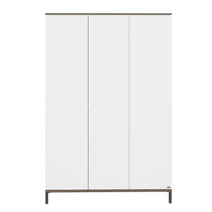 Wardrobe 3D 130,4x196,1x52,7cm LOVELY ALIV Yuny by Paidi off-white dark-walnut