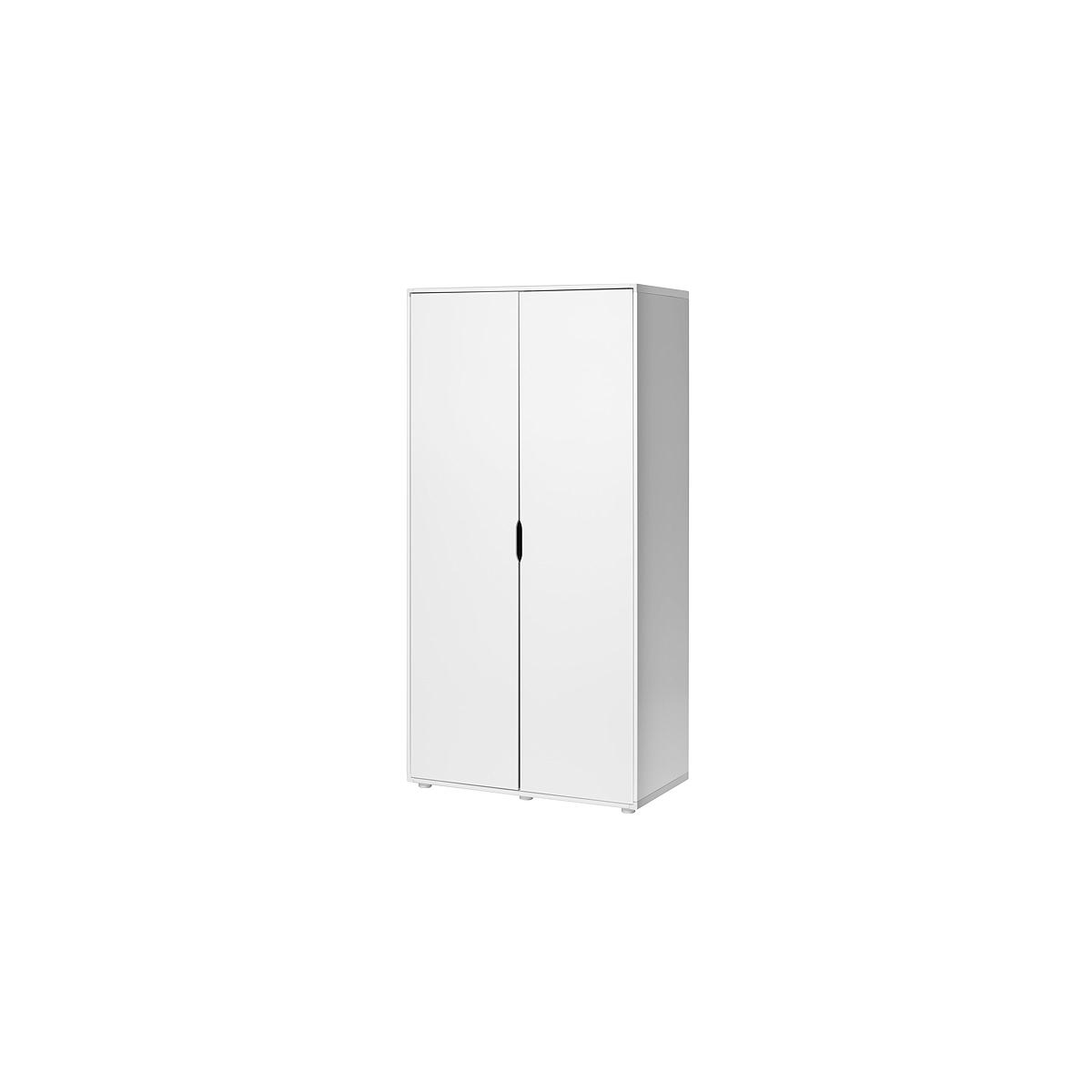 WHITE by Flexa Armoire haute 2 portes en MDF blanc