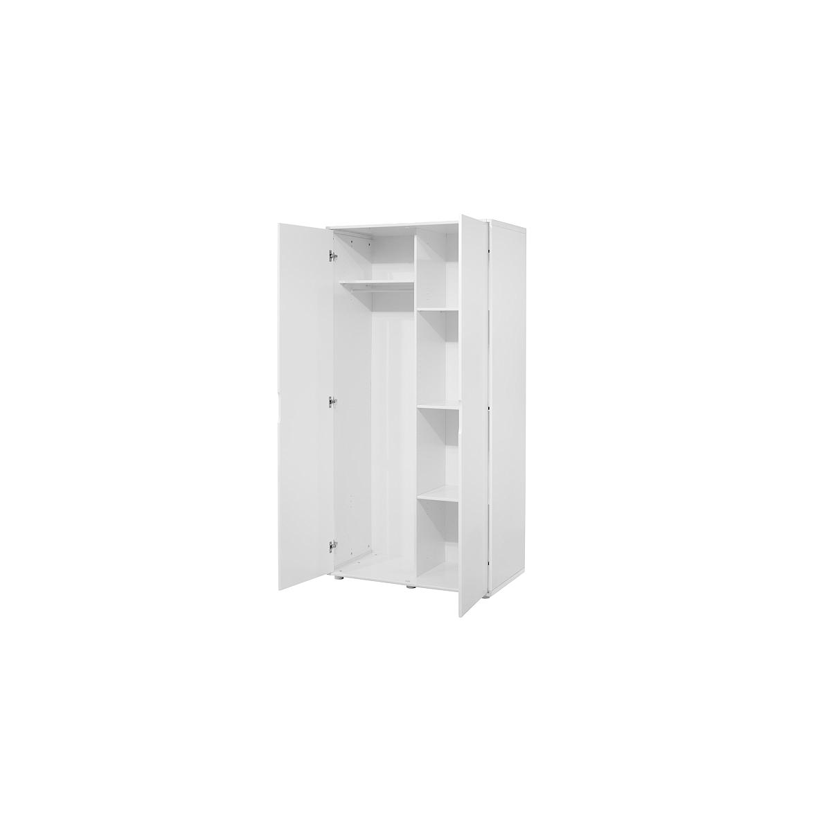 WHITE by Flexa Armoire haute 2 portes en MDF blanc