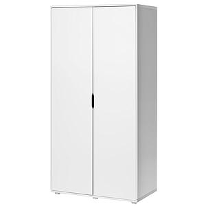 WHITE by Flexa Armoire haute 2 portes en MDF blanc