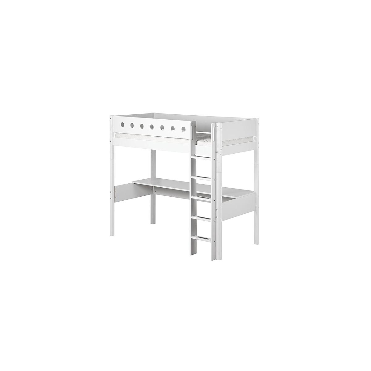 WHITE by Flexa Bureau pour lit mezzanine 90x200cm