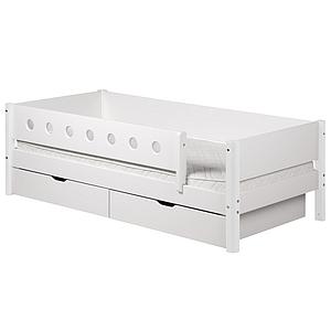 WHITE by Flexa Extrémité de barrière de sécurité en MDF uniquement pour lit simple