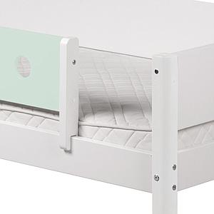WHITE by Flexa Extrémité de barrière de sécurité en MDF uniquement pour lit simple