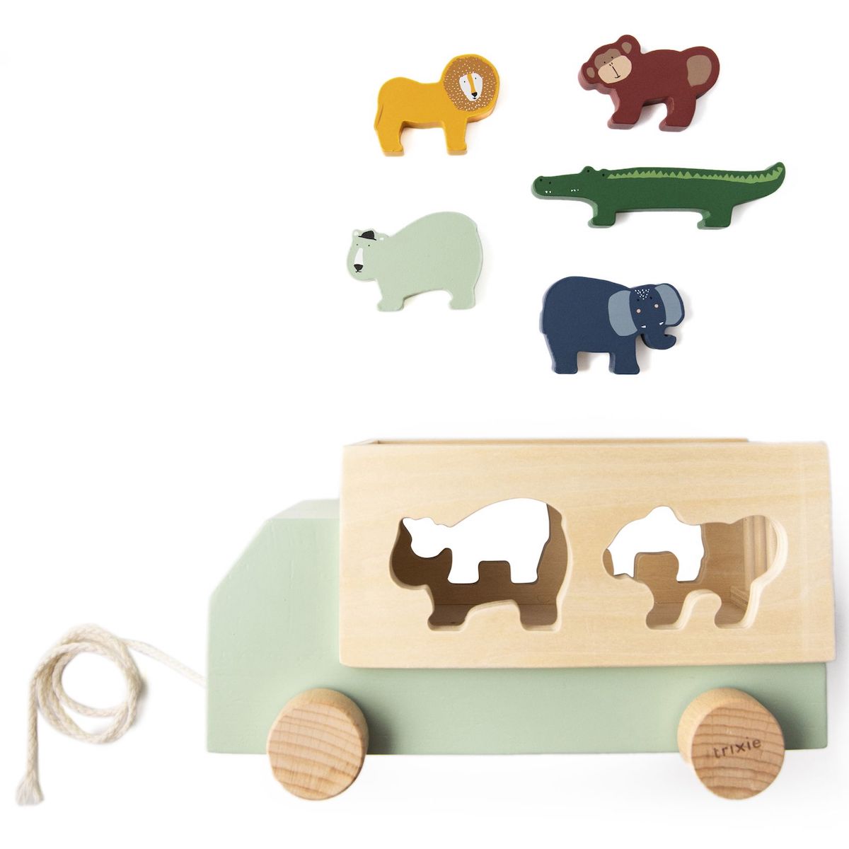 Wooden animal truck Trixie