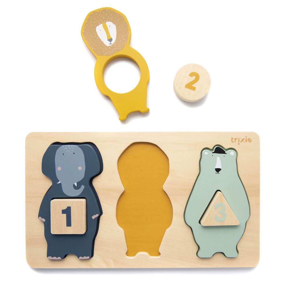 Wooden counting puzzle Trixie
