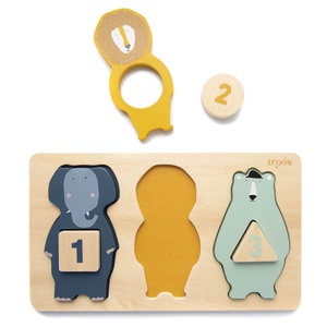 Wooden counting puzzle Trixie