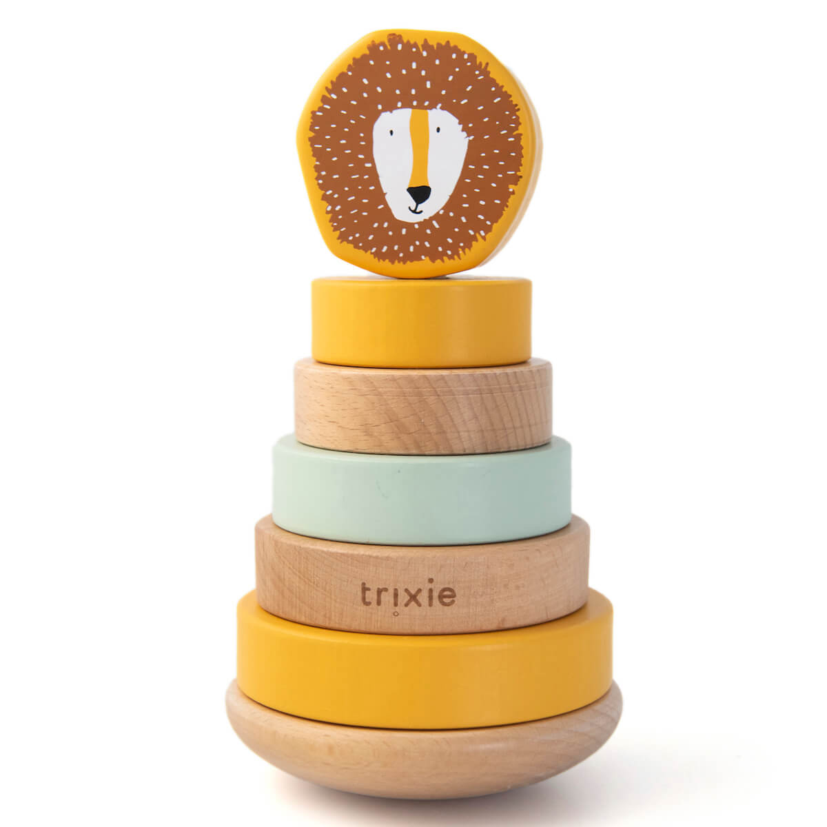 Wooden stacking toy - Mr. Lion Trixie
