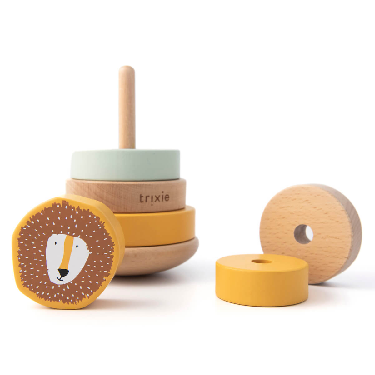 Wooden stacking toy - Mr. Lion Trixie