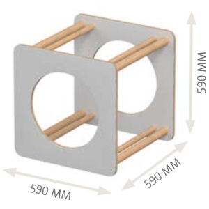 Würfel avec fenêtre ronde Beleduc
