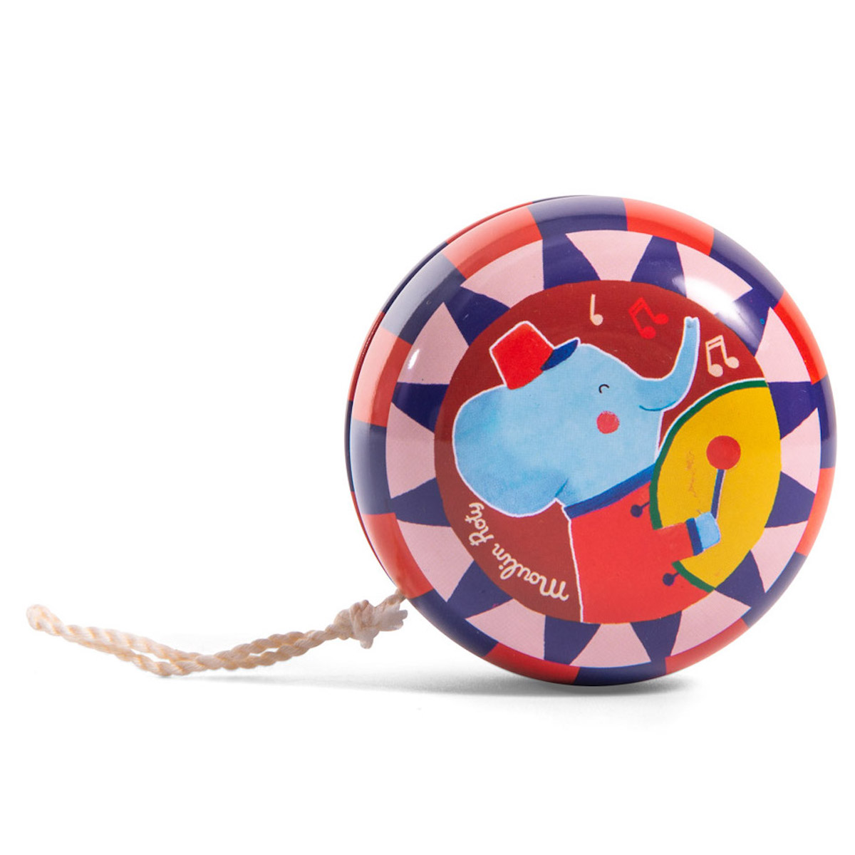 Yoyo éléphant LES JOUETS METAL Moulin Roty