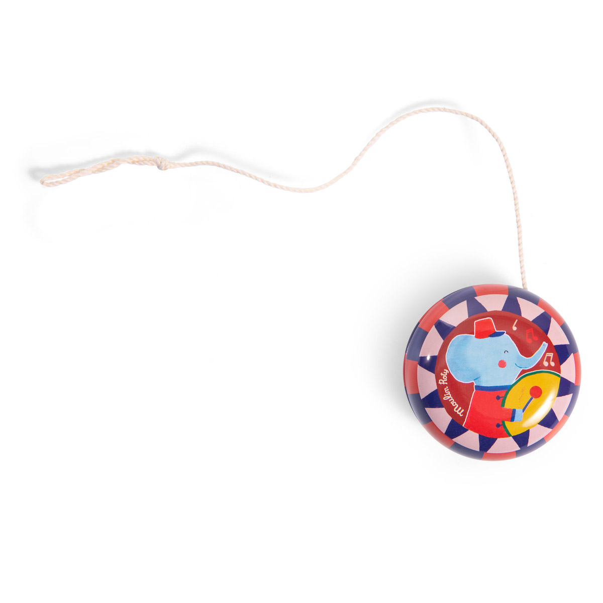 Yoyo éléphant LES JOUETS METAL Moulin Roty